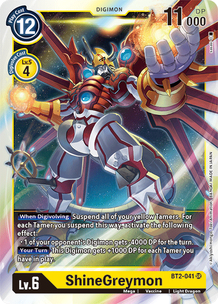 ShineGreymon - Release Special Booster 1.5 - Super Rare - BT2-041 SR