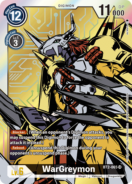WarGreymon - BT2-065 (Alternate Art) - Release Special Booster 1.0 - Super Rare - BT2-065 SR