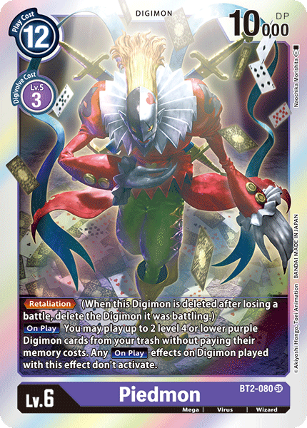 Piedmon - Release Special Booster - Super Rare - BT2-080 SR
