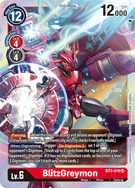 BlitzGreymon - Release Special Booster - Super Rare - BT3-018 SR
