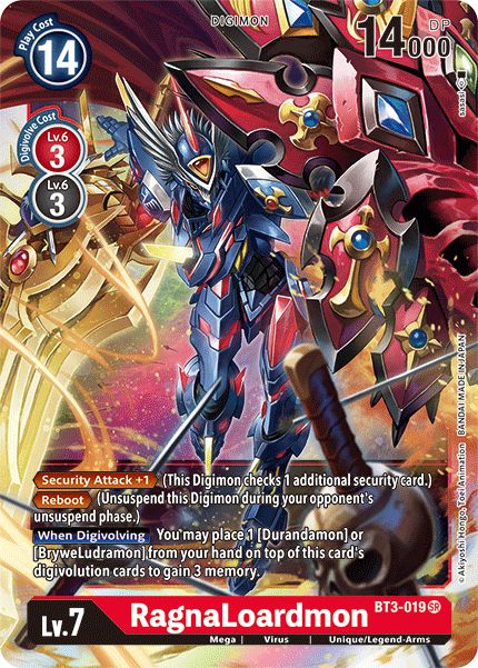 RagnaLoardmon - Release Special Booster 1.5 - Super Rare - BT3-019 SR
