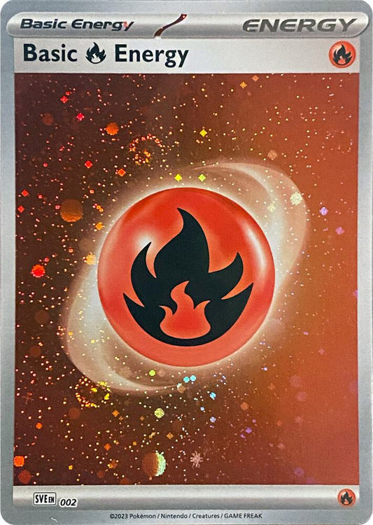 Basic Fire Energy (Cosmos Holo) - SVE: Scarlet & Violet Energies - Common - 002