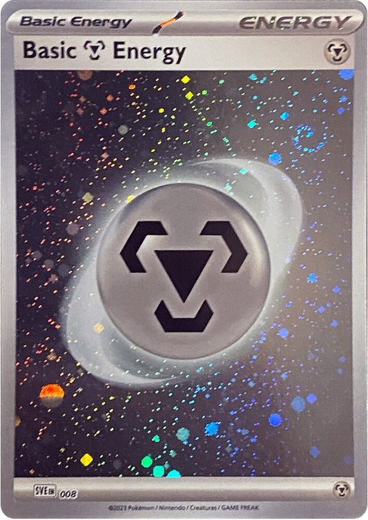 Basic Metal Energy (Cosmos Holo) - SVE: Scarlet & Violet Energies - Common - 008