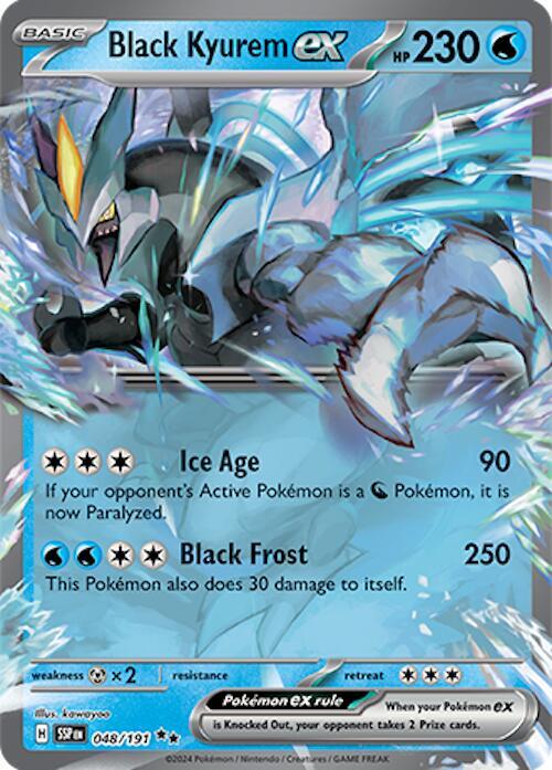 Black Kyurem ex - 048/191 - SV08: Surging Sparks - Double Rare - 048/191