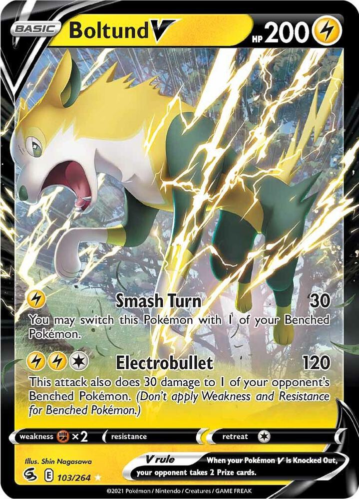 Boltund V - SWSH08: Fusion Strike - Ultra Rare - 103/264
