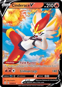 Cinderace V - Shining Fates - Ultra Rare - 018/072
