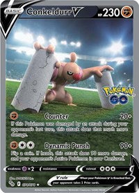 Conkeldurr V (Alternate Full Art) - Pokemon GO - Ultra Rare - 074/078