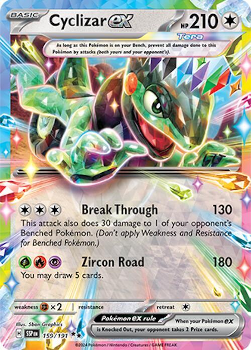 Cyclizar ex - 159/191 - SV08: Surging Sparks - Double Rare - 159/191