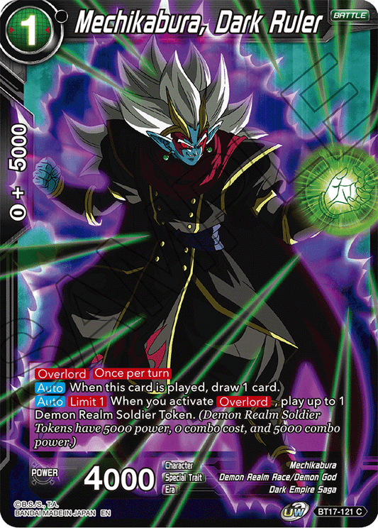 Mechikabura, Dark Ruler - Ultimate Squad - Common - BT17-121