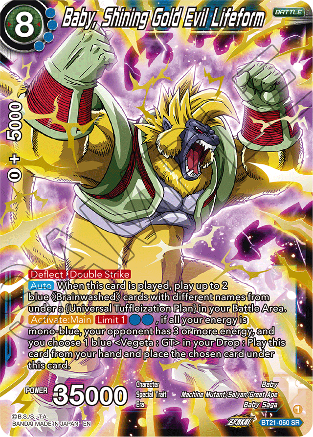 Baby, Shining Gold Evil Lifeform - Wild Resurgence - Super Rare - BT21-060