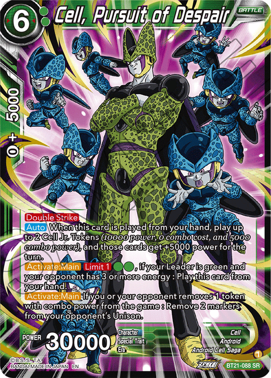 Cell, Pursuit of Despair - Wild Resurgence - Super Rare - BT21-088