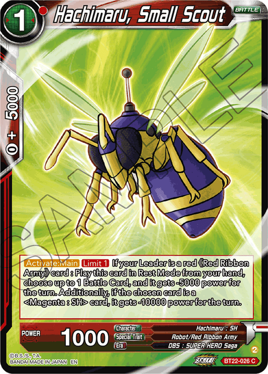 Hachimaru, Small Scout - Critical Blow - Common - BT22-026
