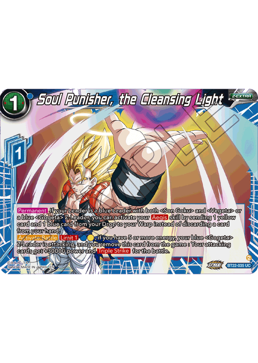 Soul Punisher, the Cleansing Light - Critical Blow - Uncommon - BT22-035