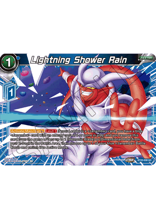 Lightning Shower Rain - Critical Blow - Uncommon - BT22-038