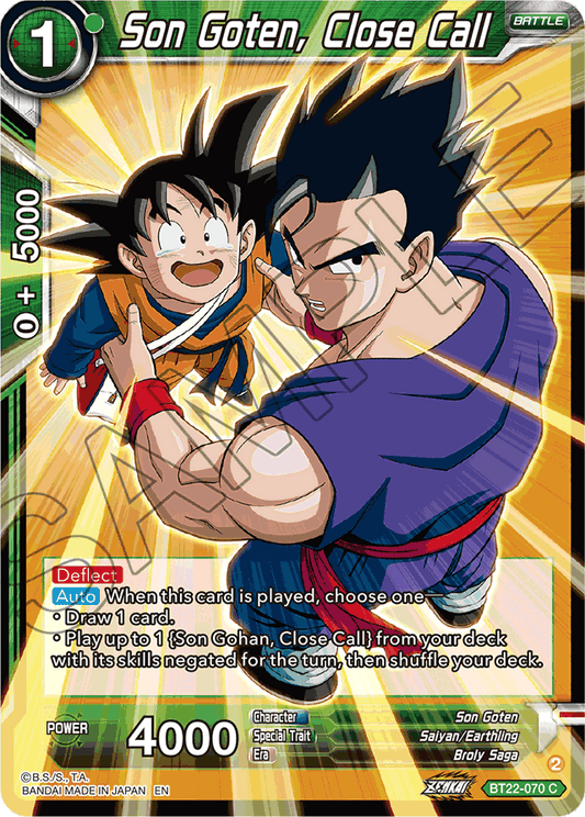 Son Goten, Close Call - Critical Blow - Common - BT22-070