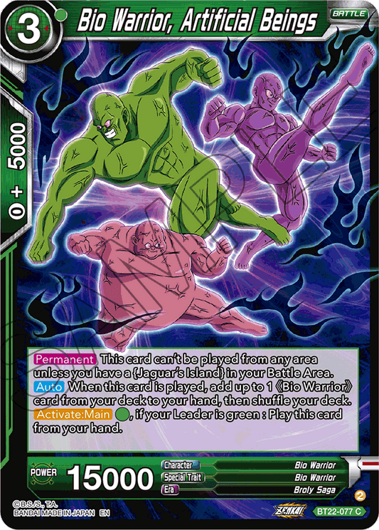 Bio Warrior, Artificial Beings - Critical Blow - Common - BT22-077