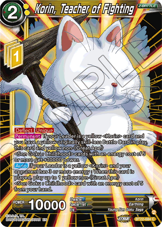 Korin, Teacher of Fighting - Critical Blow - Common - BT22-084