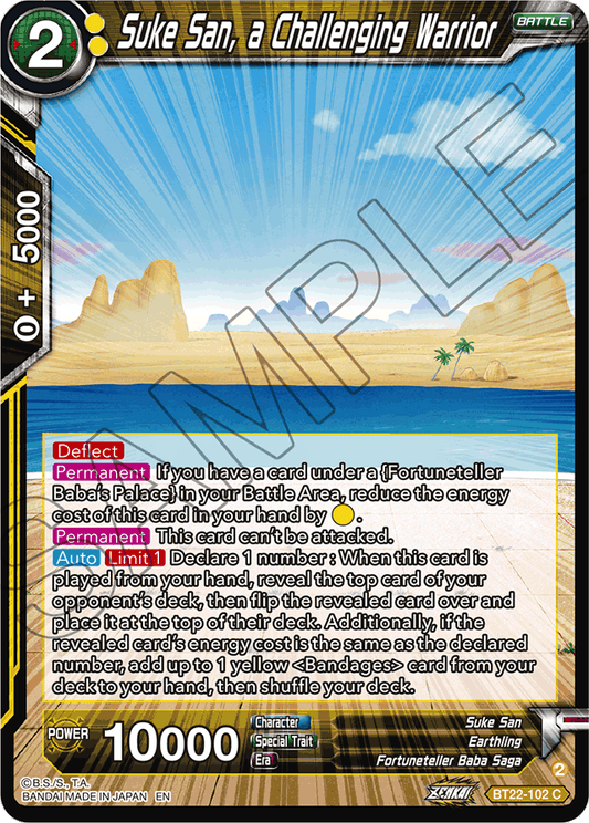 Suke San, a Challenging Warrior - Critical Blow - Common - BT22-102