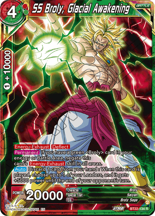 SS Broly, Glacial Awakening - Critical Blow - Rare - BT22-134