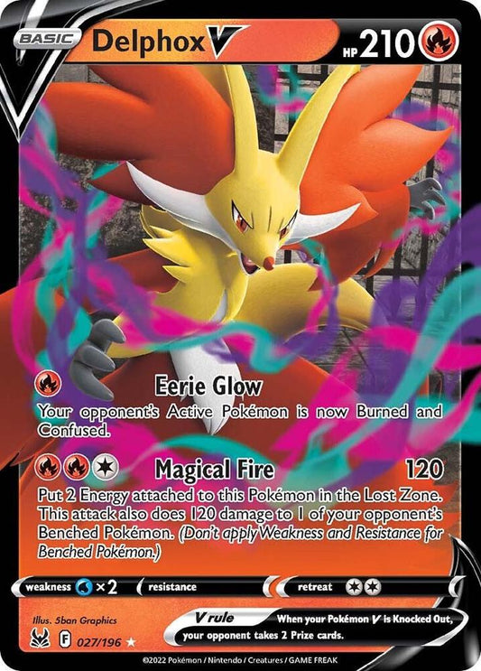 Delphox V - SWSH11: Lost Origin - Ultra Rare - 027/196