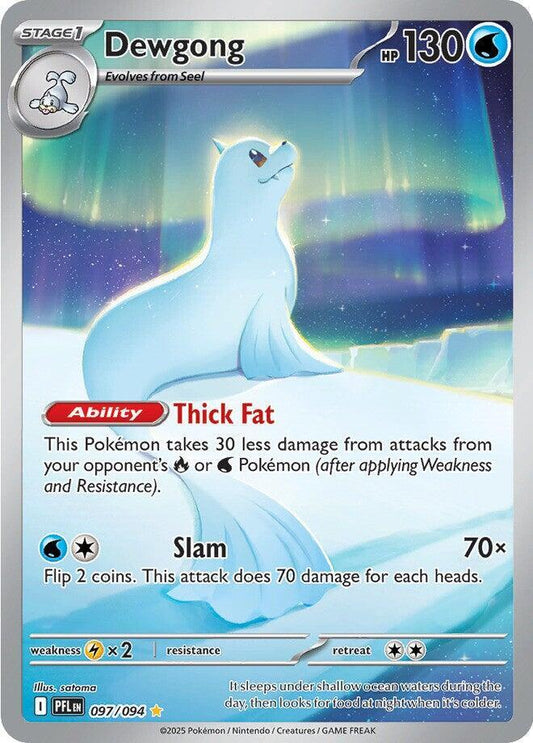 Dewgong - 097/094 - ME02: Phantasmal Flames - Illustration Rare - 097/094