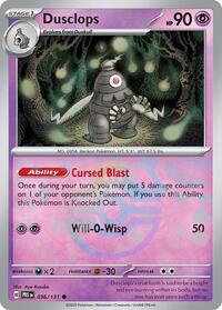 Dusclops (Master Ball Pattern) - SV: Prismatic Evolutions - Common - 036/131