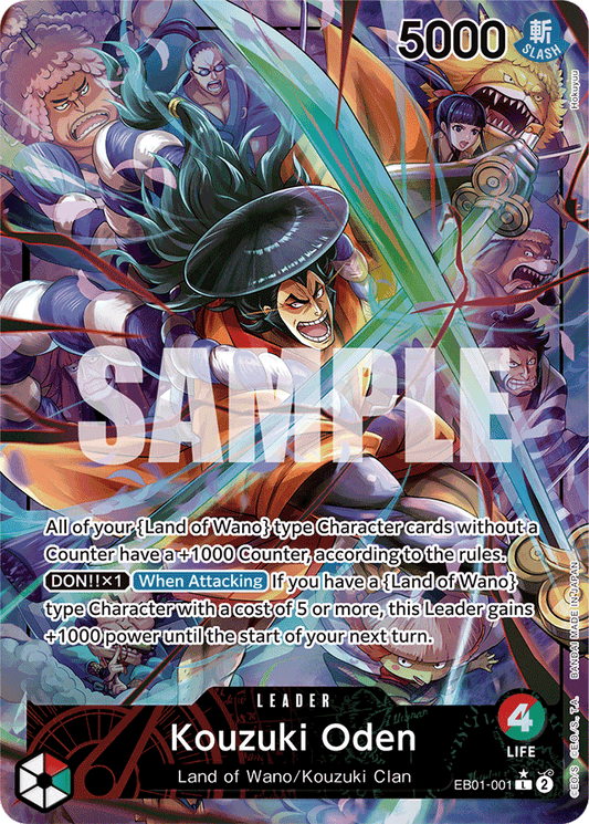 Kouzuki Oden (Alternate Art) - Extra Booster: Memorial Collection - L - EB01-001