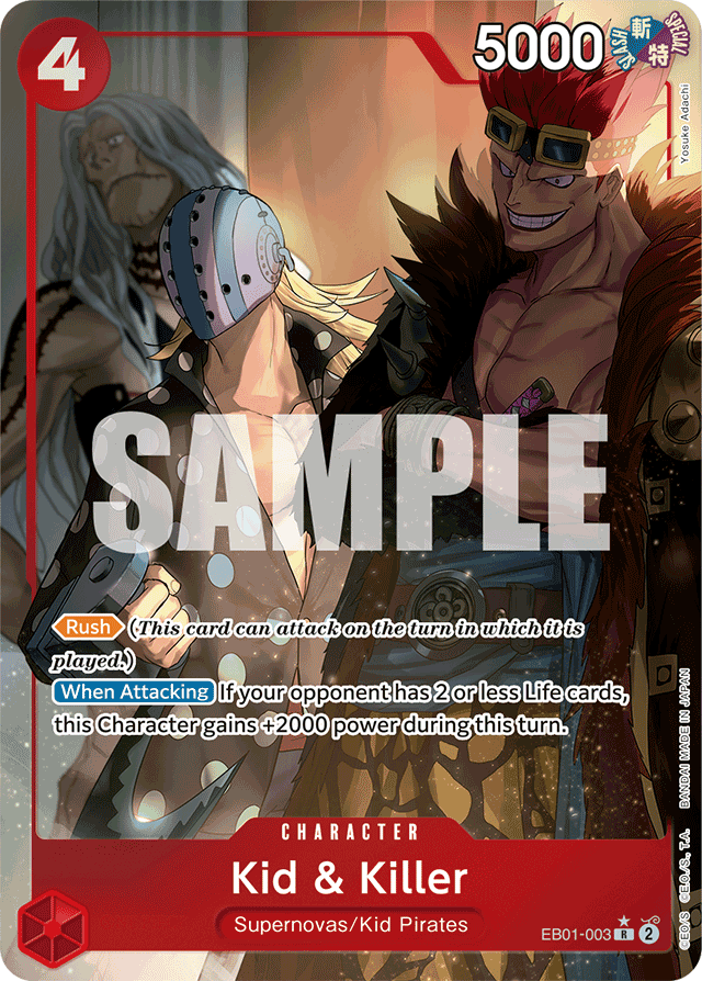 Kid & Killer (Alternate Art) - Extra Booster: Memorial Collection - R - EB01-003