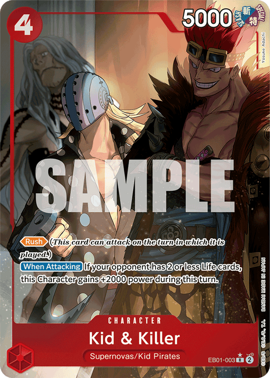 Kid & Killer (Alternate Art) - Extra Booster: Memorial Collection - R - EB01-003