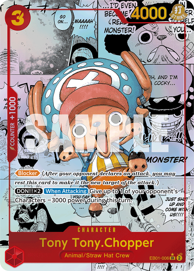 Tony Tony.Chopper (Alternate Art) (Manga) - Extra Booster: Memorial Collection - SR - EB01-006