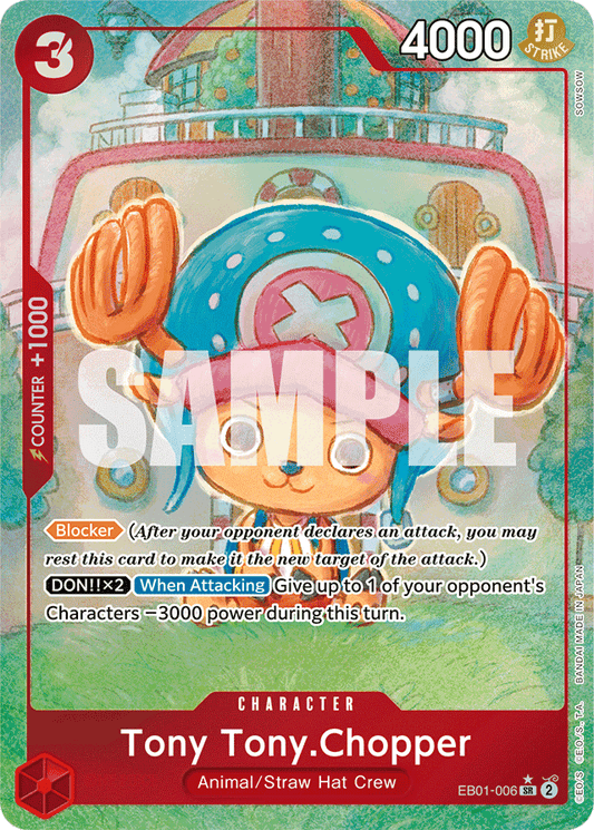 Tony Tony.Chopper (Alternate Art) - Extra Booster: Memorial Collection - SR - EB01-006