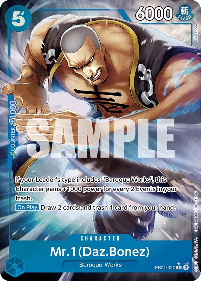 Mr. 1 (Daz.Bonez) (Alternate Art) - Extra Booster: Memorial Collection - R - EB01-027