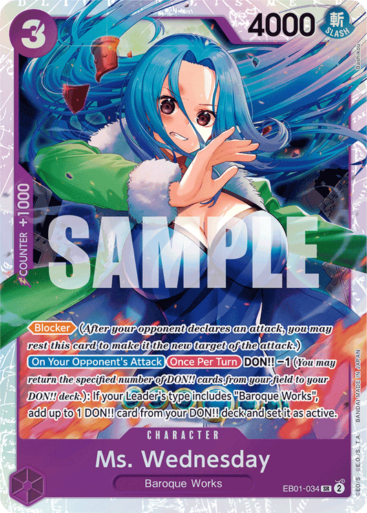 Ms. Wednesday - Extra Booster: Memorial Collection - SR - EB01-034