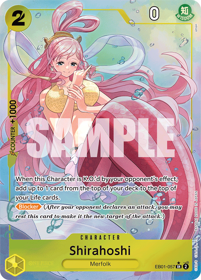 Shirahoshi (Alternate Art) - Extra Booster: Memorial Collection - SR - EB01-057