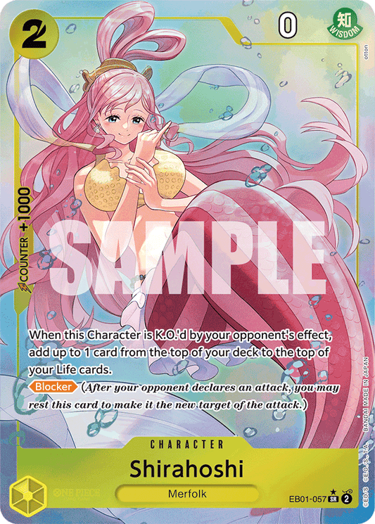 Shirahoshi (Alternate Art) - Extra Booster: Memorial Collection - SR - EB01-057