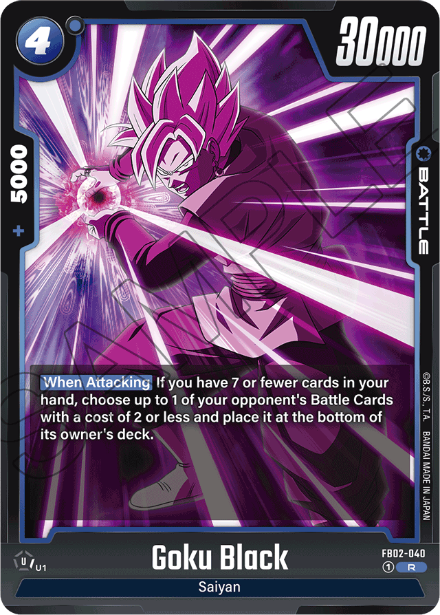 Goku Black - FB02-040 - Blazing Aura - Rare - FB02-040