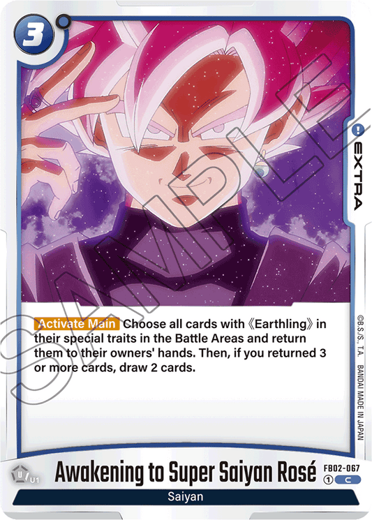 Awakening to Super Saiyan Rose - Blazing Aura - Common - FB02-067