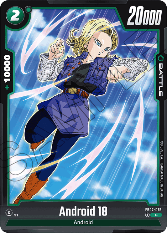 Android 18 - FB02-078 - Blazing Aura - Common - FB02-078