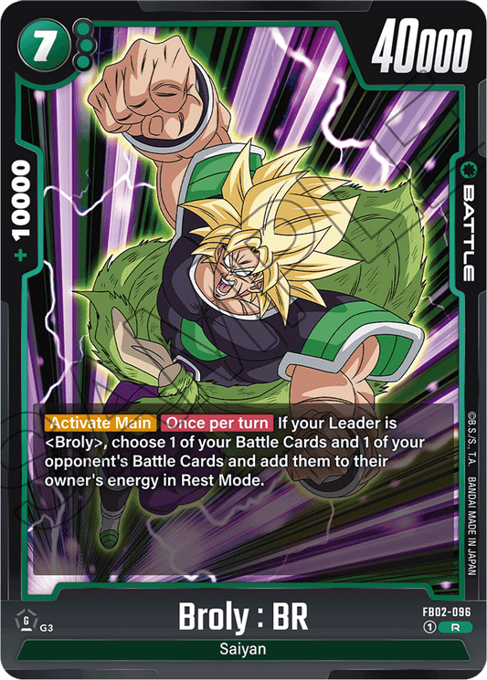 Broly : BR - Blazing Aura - Rare - FB02-096