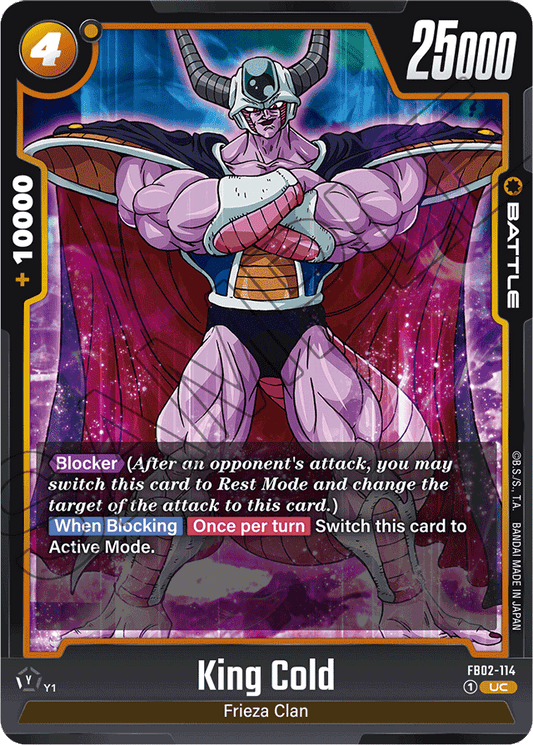 King Cold - Blazing Aura - Uncommon - FB02-114