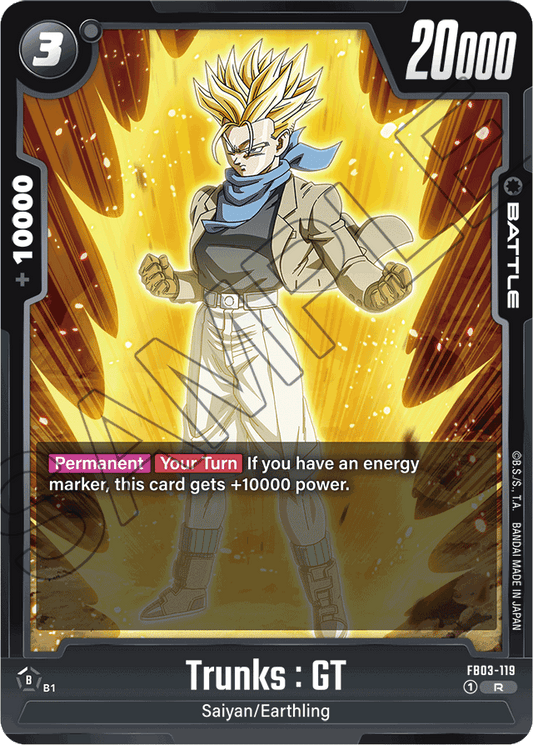 Trunks : GT - FB03-119 - Raging Roar - Rare - FB03-119