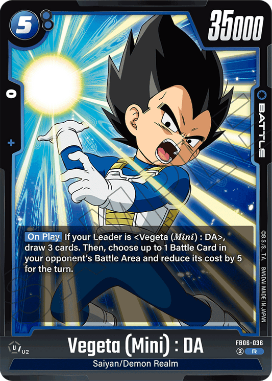 Vegeta (Mini) : DA - FB06-036 - Rivals Clash - Rare - FB06-036