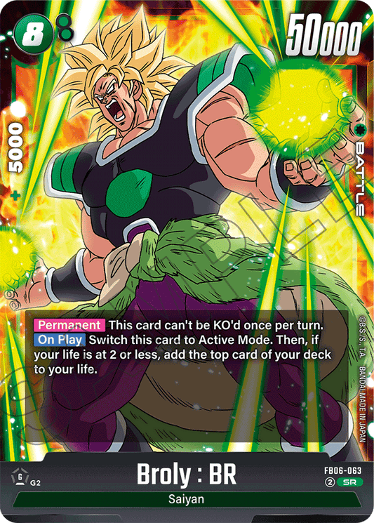 Broly : BR - FB06-063 - Rivals Clash - Super Rare - FB06-063