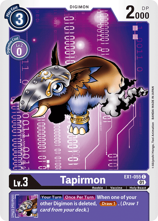 Tapirmon - Classic Collection - Common - EX1-055 C
