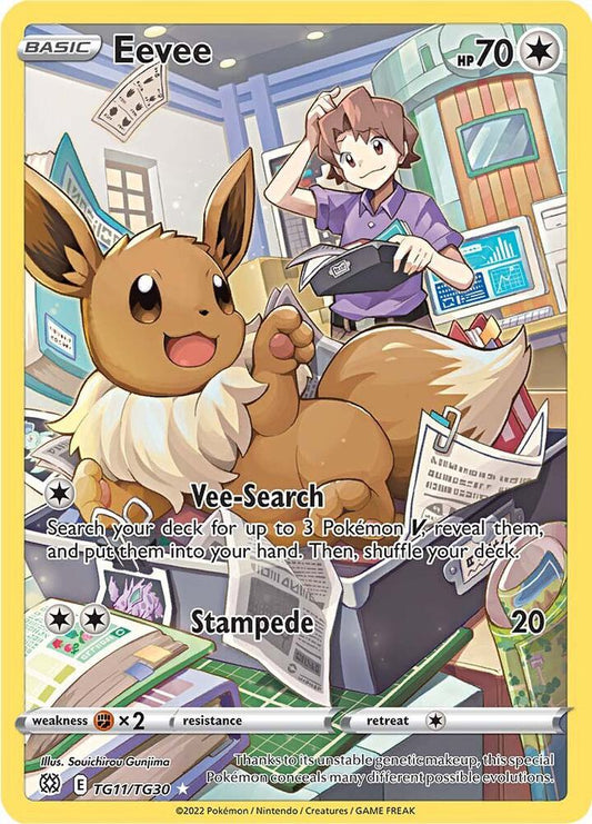 Eevee - SWSH09: Brilliant Stars Trainer Gallery - Ultra Rare - TG11/TG30