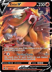 Entei V - SWSH09: Brilliant Stars - Ultra Rare - 022/172