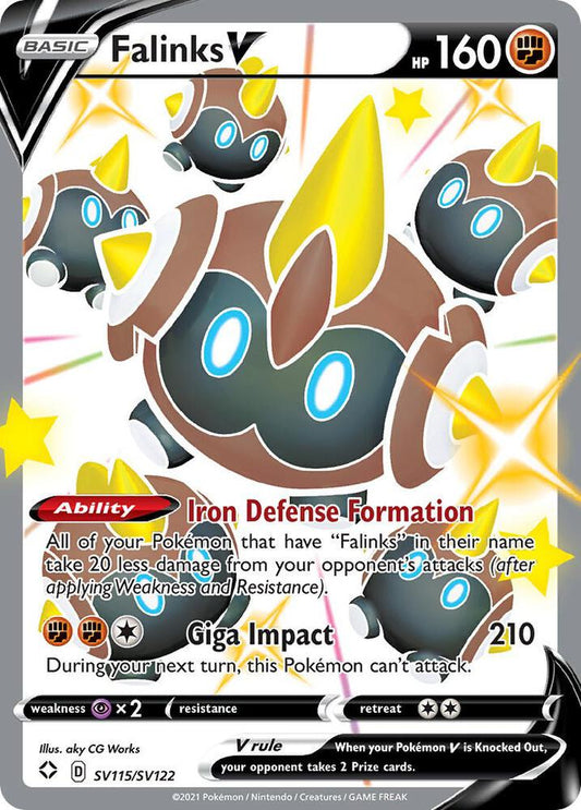 Falinks V - Shining Fates: Shiny Vault - Shiny Holo Rare - SV115/SV122