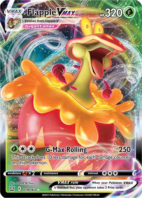 Flapple VMAX - SWSH05: Battle Styles - Ultra Rare - 019/163