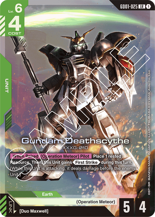 Gundam Deathscythe (GD01-025) - Newtype Rising - Legend Rare - GD01-025