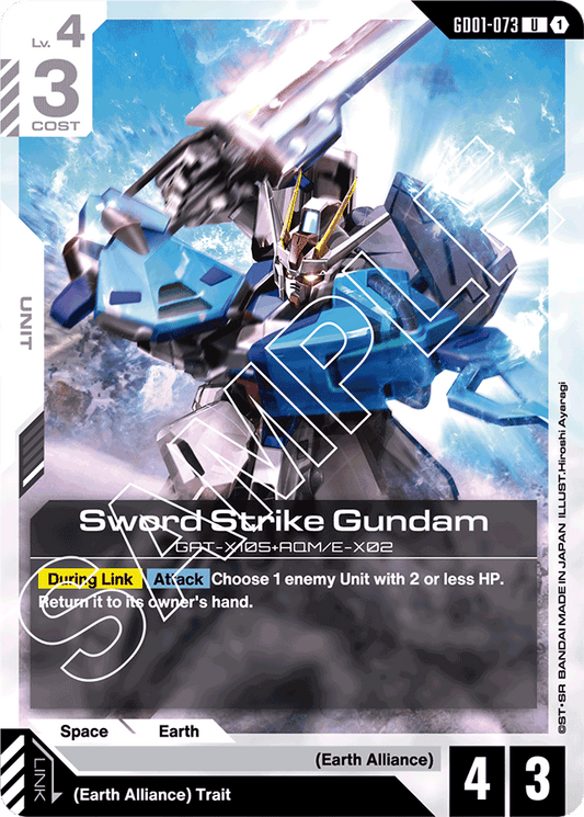 Sword Strike Gundam - Newtype Rising - Uncommon - GD01-073